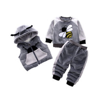Load image into Gallery viewer, Fleece Thickening Boy Baby Suit Baby Boy Sweater Tide
