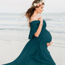 Load image into Gallery viewer, Loose Trailing Off-shoulder Pregnant Women Dress
