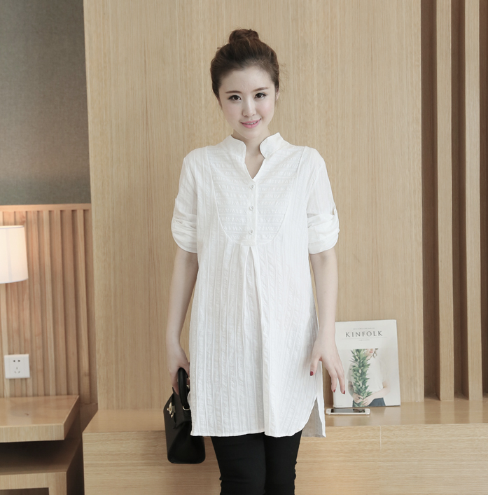 Pregnant women shirt long-sleeved tide mom loose