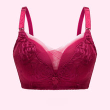 Load image into Gallery viewer, Pure Cotton Breastfeeding Bra Gathered Lace Pregnancy
