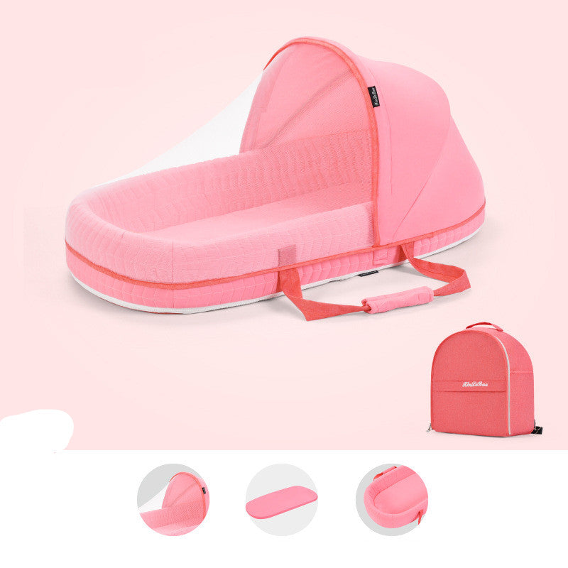 Baby Crib Multifunctional Folding Newborn  Bed