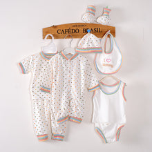 Load image into Gallery viewer, 8-piece baby newborn cotton suit
