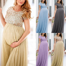 Load image into Gallery viewer, Chiffon dress for pregnant women
