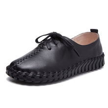 Load image into Gallery viewer, Spring and autumn new hand-sewn leather women&#39;s shoes
