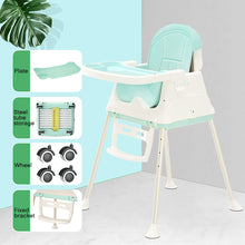 Load image into Gallery viewer, 3 in1 Adjust Baby Comfortable High Chair Safe Feeding Highchair For Kids/Toddler
