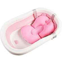 Load image into Gallery viewer, Folding Baby Bath Tub Foldable Baby Shower Bath Tub With Non-slip Cushion Eco-friendly Newborn Bathtub Safe Adjustable Kids Bath
